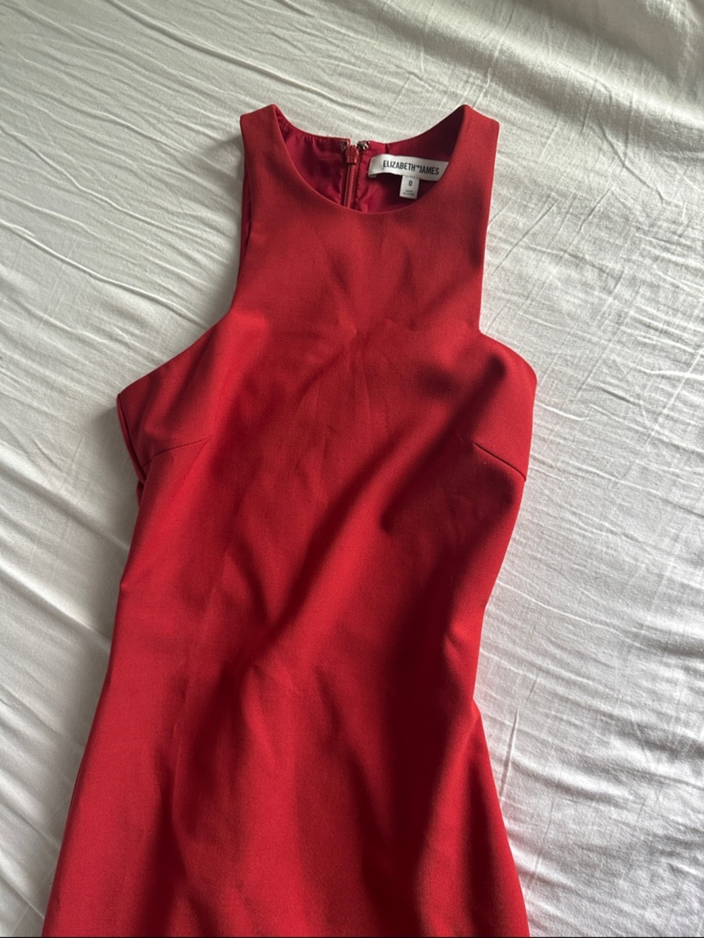 NWOT Elizabeth and James Red Midi Sheath Dress - Picture 9 of 9